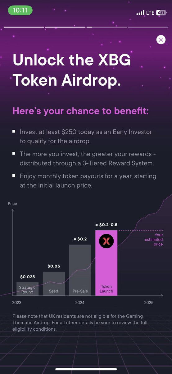 Gaming Thematic Rollout will be gradual over the coming hours for Pegasus, Genesis and XBorg Prometheus and Alpha Investors. 

Currently open to 5% - so no worries if you can’t see it. 

Note for UK investors⬇️