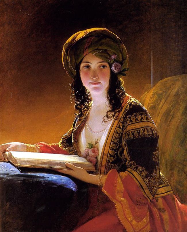 Friedrich von Amerling ( 1803-1887 ) Young Oriental Woman 1854