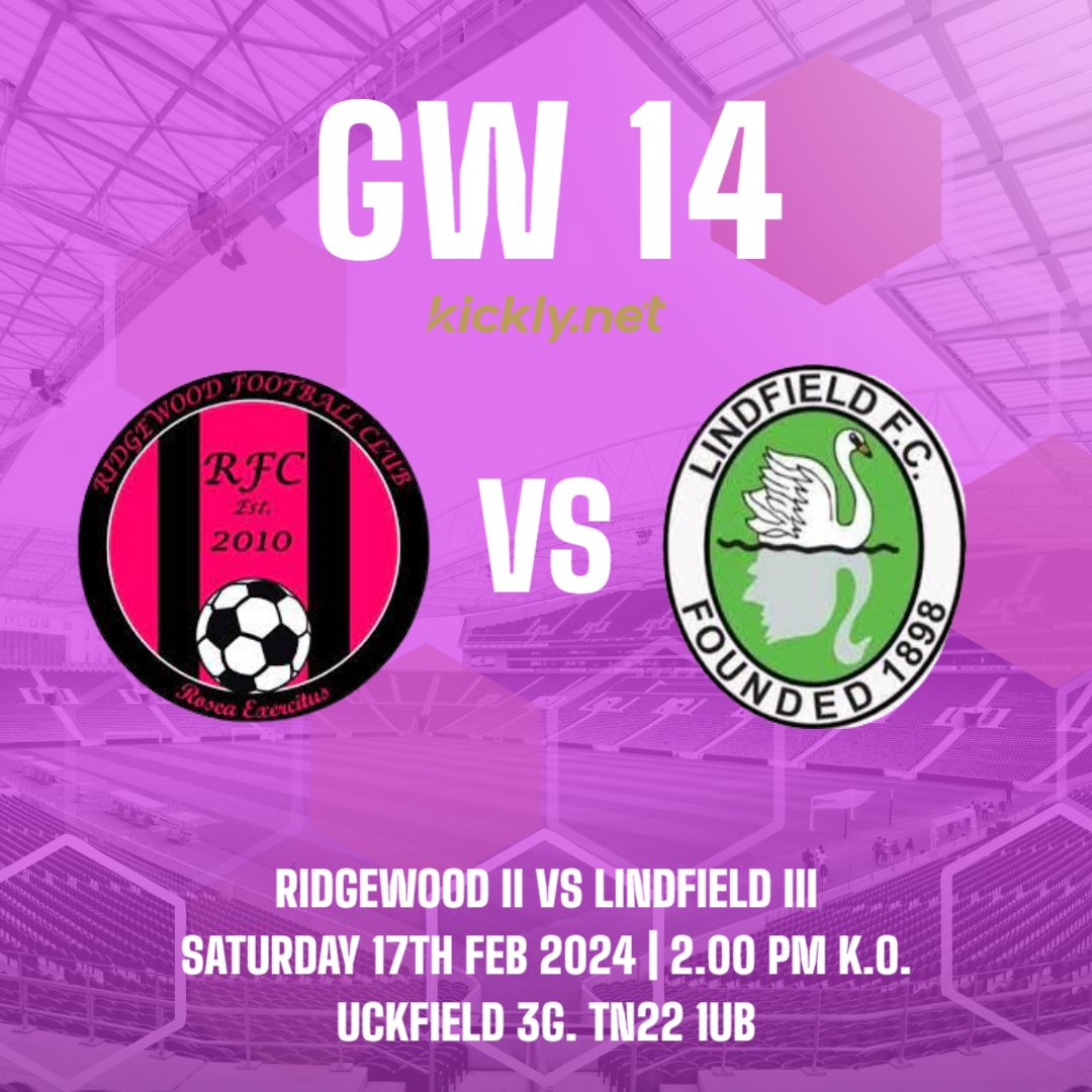 Our 2nd team host <a href="/LFC3rds/">Lindfield FC 3rds</a> this weekend in D4S action! Come down and support The Pinks! COYSP 🩷