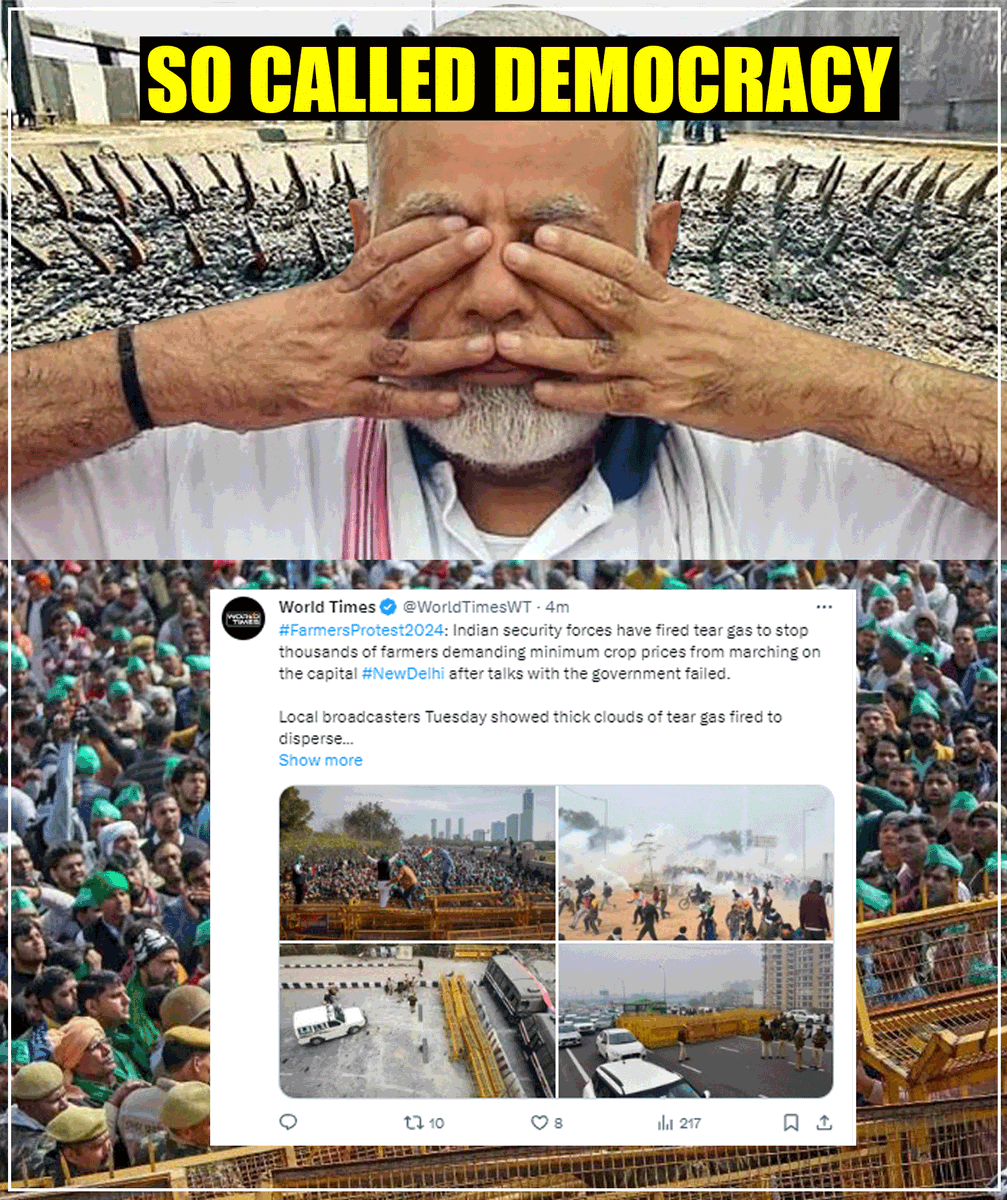 shahablogy's tweet photo. This is battle of farmers with Modi Govt.
#FarmersProtest2024 https://t.co/NexCUbEjqe