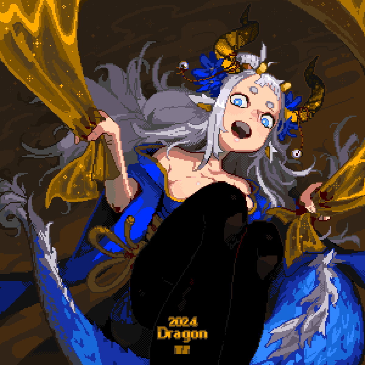 🐉#YearOfTheDragon #LunarNewYear2024
#pixelart