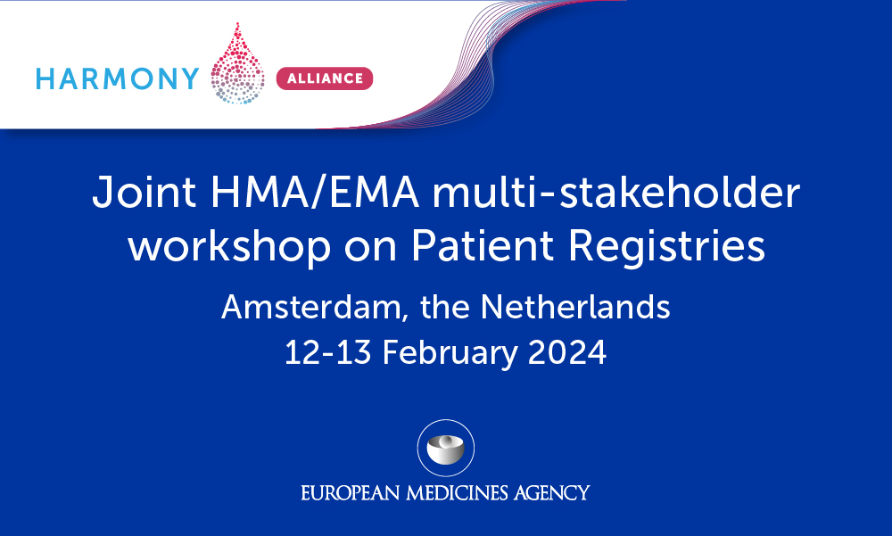 HarmonyFoundEU's tweet photo. Today our coordinator Jesús Hernández @IBSAL will participate in the Joint HMA /European Medicines Agency #Multistakeholder Workshop on Patient Registries: https://t.co/NaBseYZJ0o 
#bigdataforbloodcancer #patients #registries #data #multi-stakeholders #bigdata platform @EMA_News https://t.co/gVdxmr4MBs