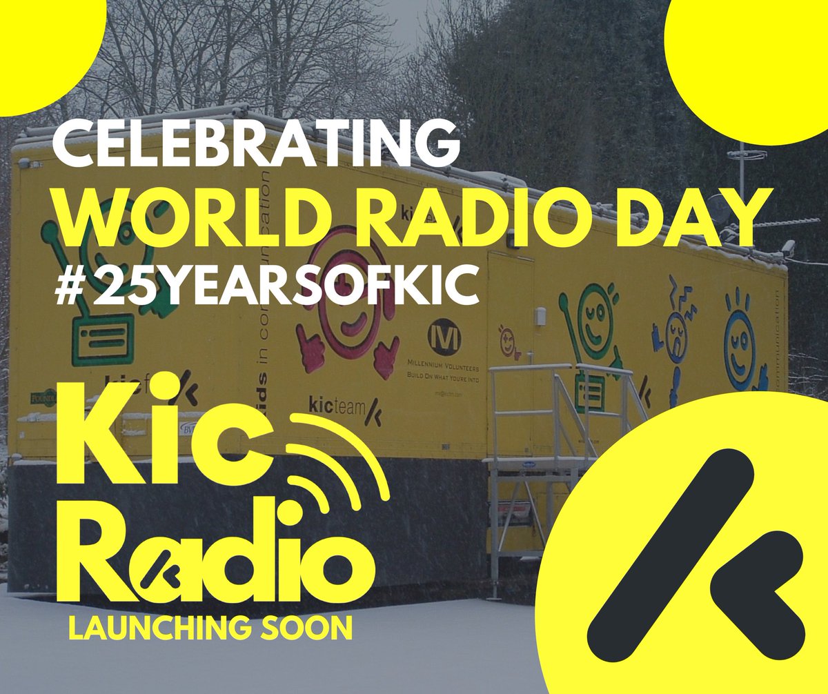 KICRadioUK's tweet photo. KIC has worked with over 25 thousand young people since forming in the late 90’s. Our journey continues as we prepare to launch @KICRadioUK , a dedicated 24/7 radio station for young people. #WorldRadioDay https://t.co/Hhvik6gAiW