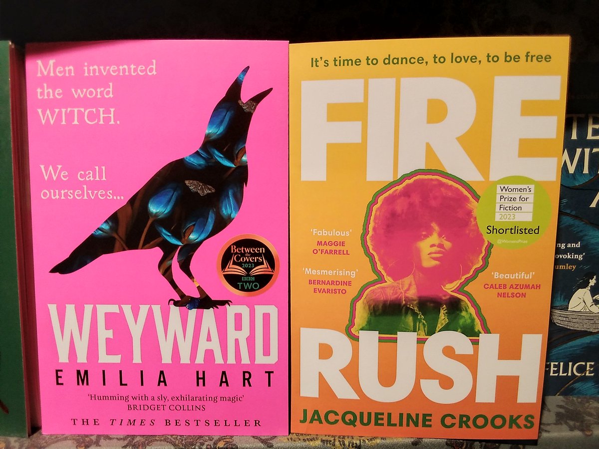 Two shop favourites new in paperback this week! @EmiliaHartBooks's Weyward is a centuries-spanning tale of female resistance, one of the best of all the recent witch fiction, and Fire Rush by Jacqueline Crooks pulses powerfully with music, rage, love and modern history. @Luidas