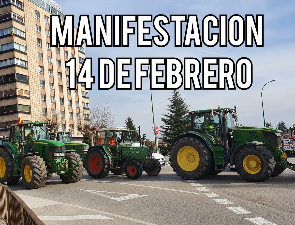 ⚠️ INFORMACIÓN CORTE DE TRÁFICO

📆 Día: Mañana miércoles 14
⏰ Hora: De 09:30 a 13:30
🚧 Motivo: TRACTORADA
🔁 Itinerario: Avda. Cantabria (Obra Mart), Glorieta Bilbao (Junta CyL), c/Vitoria (Subdelegación del Gobierno), Pz. Mio Cid, Ctra. Valladolid y fin en La Milanera.
➕👇🧵