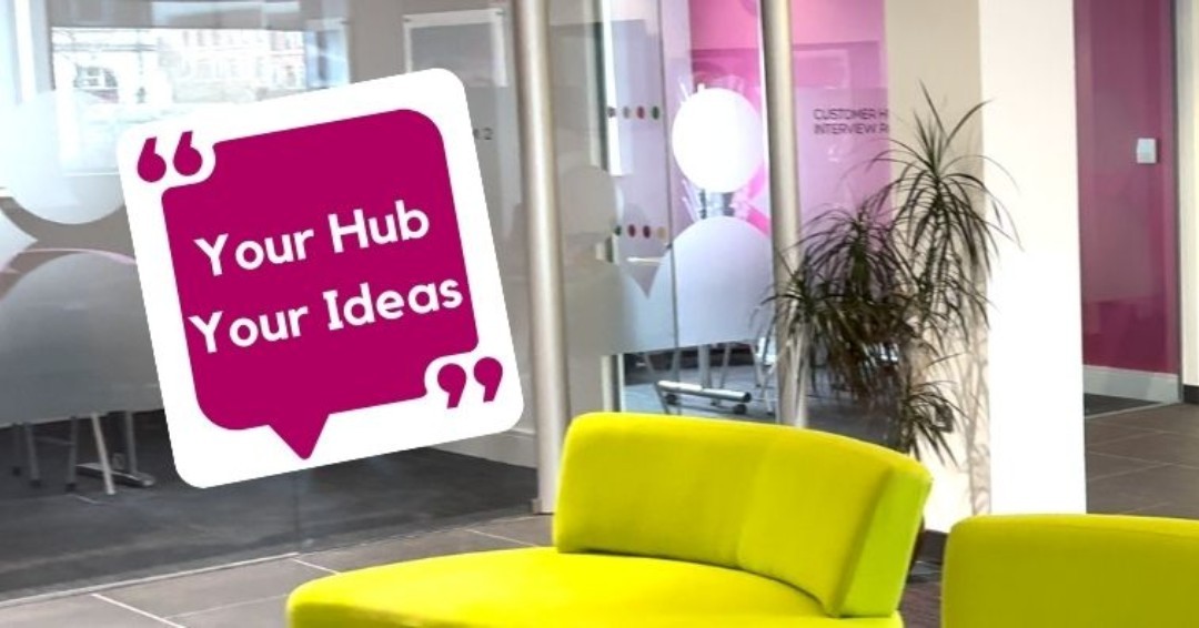 💬 We are upgrading our Hub! 💬 We want to get your thoughts on how we can utilise the space in our customer hub as we are here to help! 💡 Share your ideas here 👉 magentaconnect.org.uk/your-hub-your-…