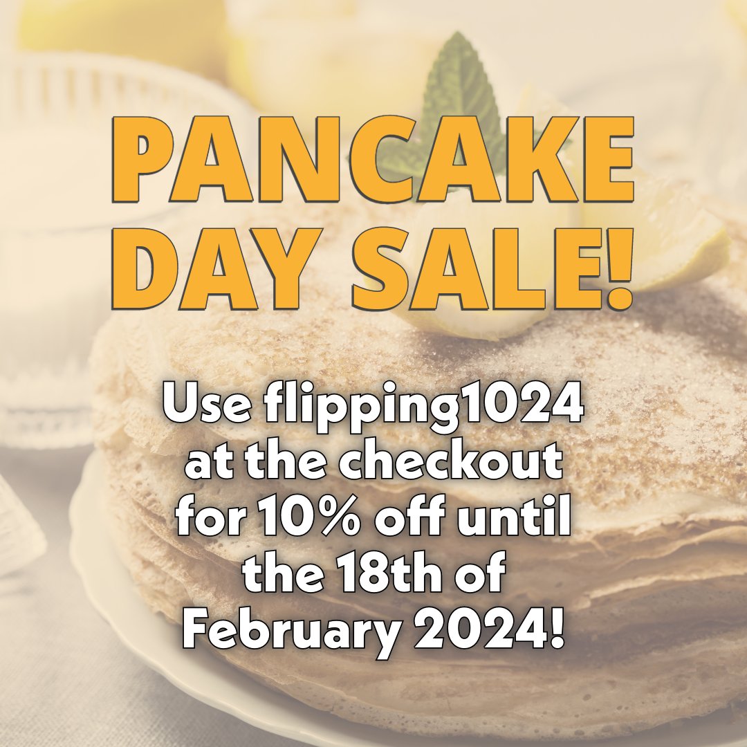 We *could* have done a Valentine's Day sale, but we're offering 10% off purchases to celebrate Pancake Day instead.

Unlike flipping a pancake, flipping1024 will give you an easy saving at the checkout until the 18th of Feb 2024.

#pancakeday #functionalskillsmaths #onlineexams