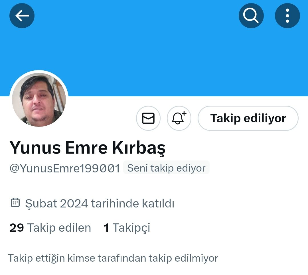 SELAMLAR DOSTLAR SİZLERDEN RİCAM YENİ HESABIMI TAKİP EDİP RT YAPIP BANA DESTEK OLURSANIZ MEMNUN OLURUM BUNDAN SONRA TÜM PAYLAŞIMLARIM AŞAĞIDAKİ LİNKİNİ BIRAKTIĞIM HESABIMDA OLACAKTIR x.com/YunusEmre19900…