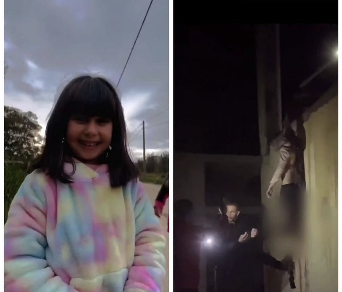 afshinrattansi's tweet photo. The little girl hanging from a window in the horrifying image from the aftermath of US-UK-EU-armed Israeli bombing of Rafah, Gaza, was named Sidra Hassouna. https://t.co/cfZXX1zYla