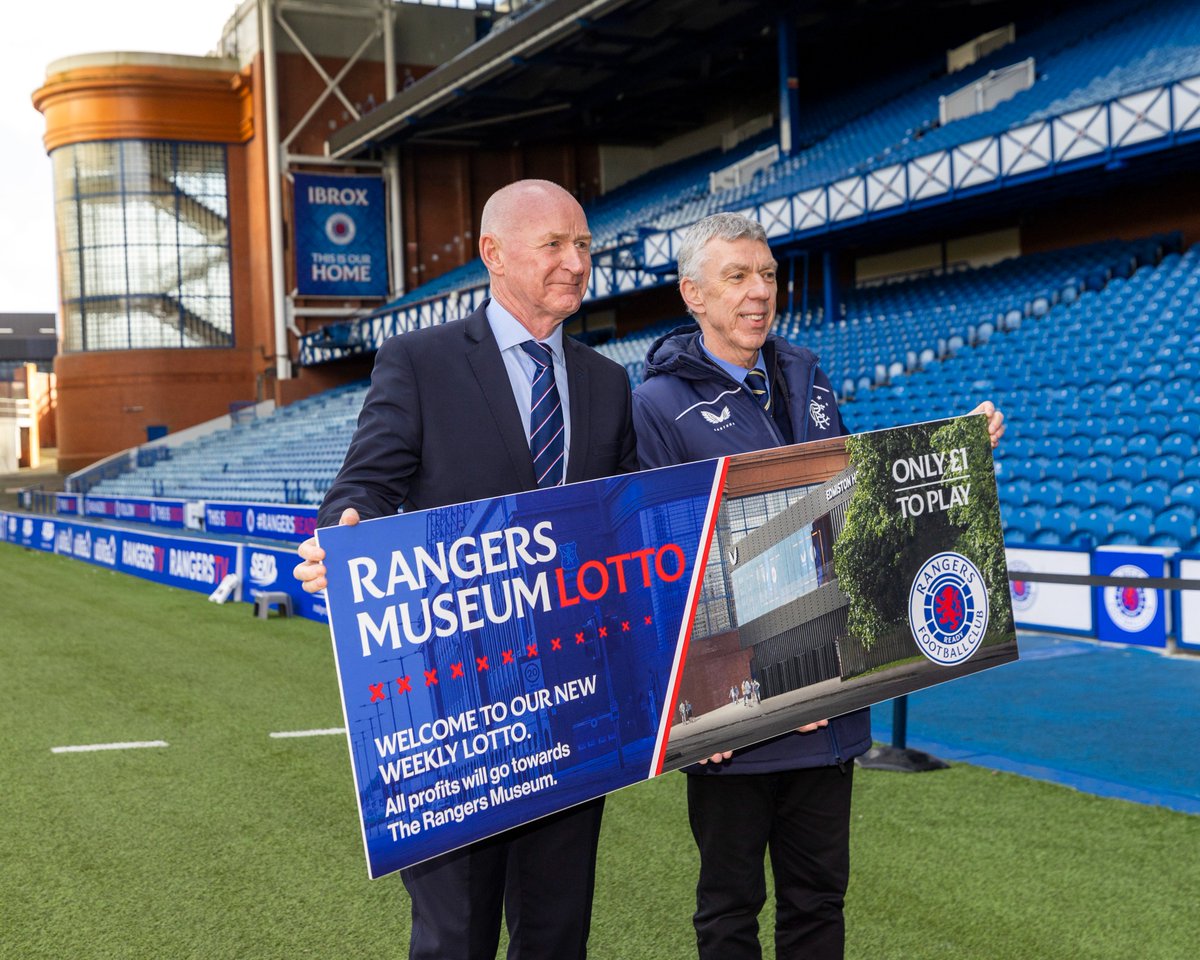 RangersFC's tweet photo. 💙 #RangersFC legend John Brown joined a number of fans at Ibrox to promote the @rfc_rydc and their Union Jackpot half-time draw product.

📲 https://t.co/2YssmnMgzi https://t.co/zjnc8PhvIw