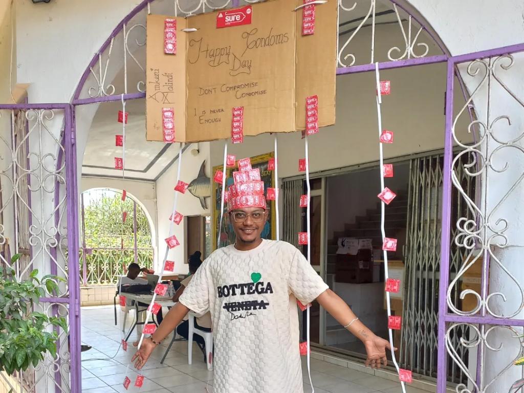Amkeni_Org's tweet photo. Celebrating Condoms Day 2024! At our DIC, we've crafted condom crowns, belts, and a stunning curtain to raise awareness and promote condom use. Let's empower individuals with the tools for safer, healthier choices.
#CondomsDay2024
#DontCompromiseCondomise
#SRHR
#SaferIsFun https://t.co/Z2BNbvpX2q