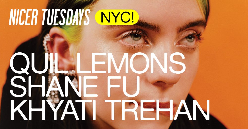 Nicer Tuesdays is heading back to NYC 🍎 next week and what a line-up we have in store!

We'll be over at the SVA Theatre in Chelsea on Tuesday 20 Feb, for an evening of creative talks and inspiration! Find out more and grab your tickets here > bit.ly/49v70MD