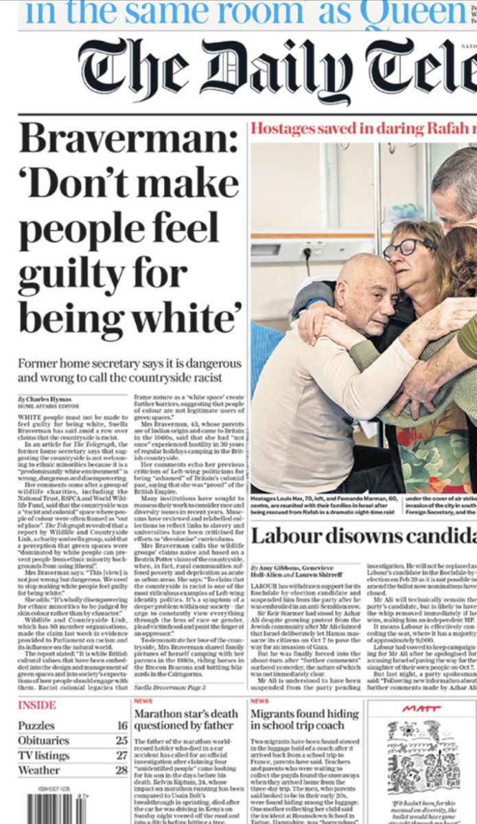 This is what’s really going on here: 
1. Obviously no one is making people feel guilty for being White. This trumped up allegation is part of the <a href="/Telegraph/">The Telegraph</a>’s persistent culture war.  
2. The groups giving evidence to parliament, about which the Telegraph  has been ranting, just