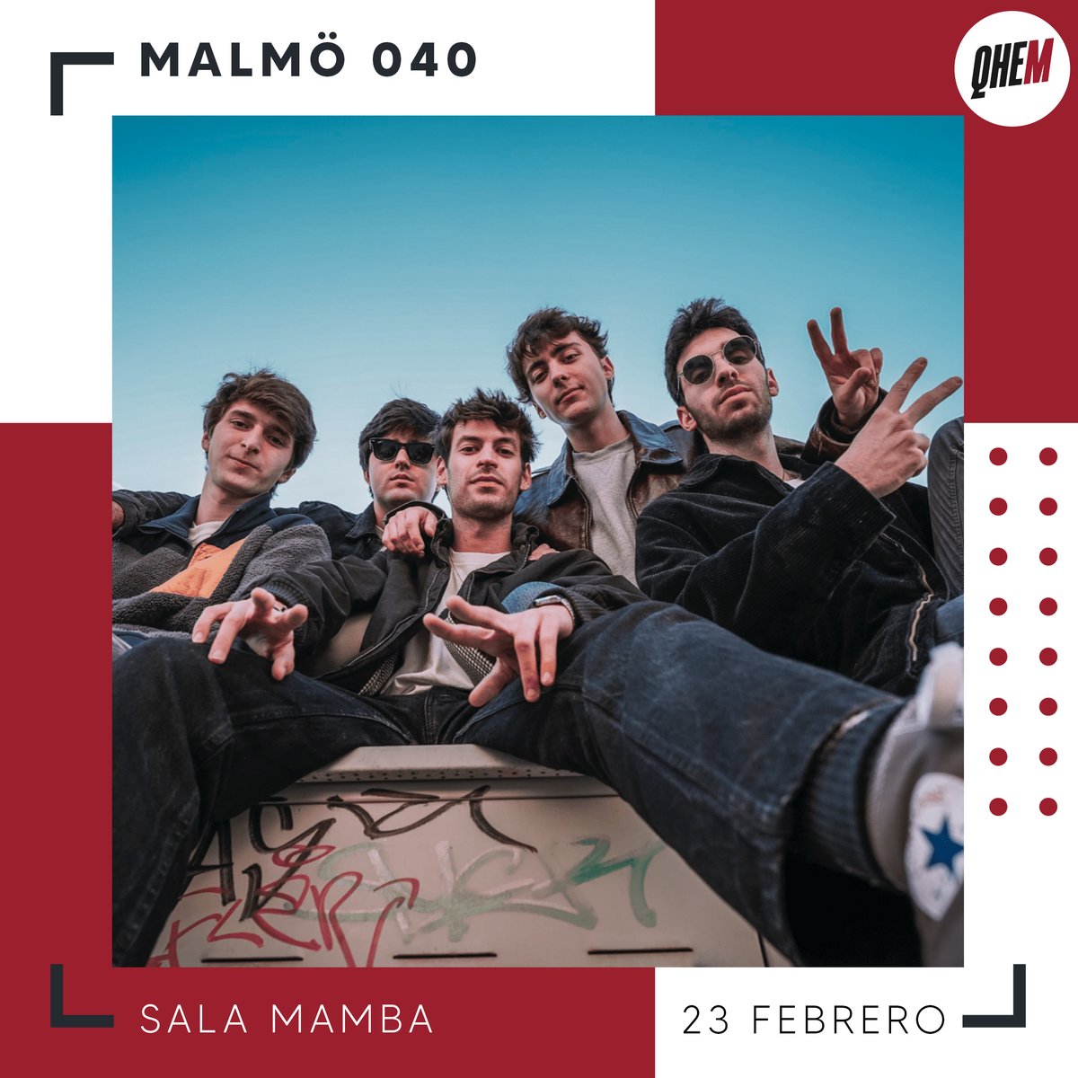 Tenemos la oportunidad de ver a Malmö 040 en
<a href="/mamba_murcia/">MAMBA!</a> el 23 de febrero.

¡No te quedes sin tu entrada!
