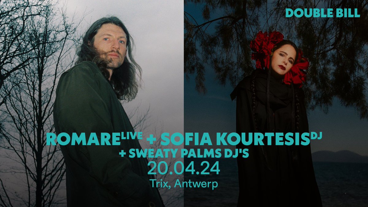 NIEUW - Duik op 20 april de nacht in op de zoetste house tunes. Romare, Sofia Kourtesis en de Sweaty Palm DJ's voorzien een nacht vol heerlijke tunes. 🌟💗 / Ticketverkoop start 15 februari om 11u via tinyurl.com/Romare-SofiaKo…