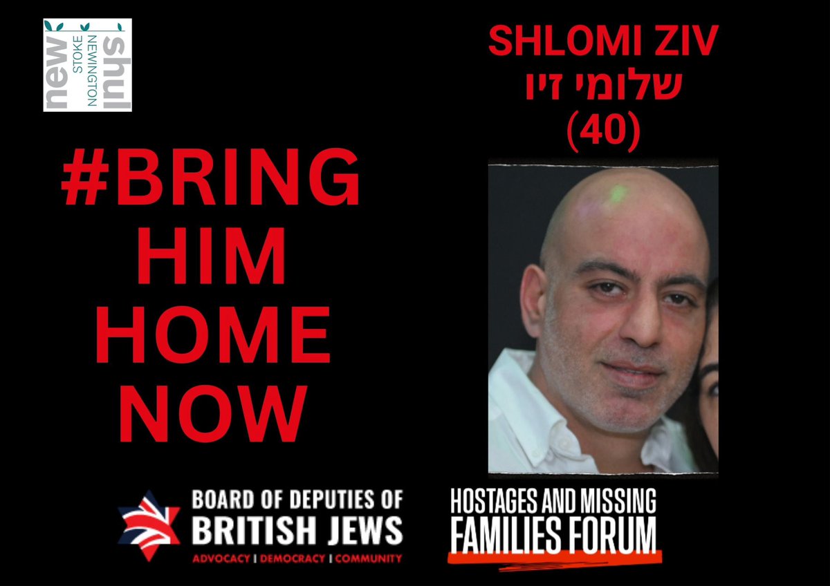 We are proud to be taking part in the @BoardofDeputies “Adopt A Hostage” programme. We will be keeping our adopted hostage, Shlomi Ziv, and all of the other hostages front of mind and in our thoughts and prayers at this challenging time. #bringhimhomenow