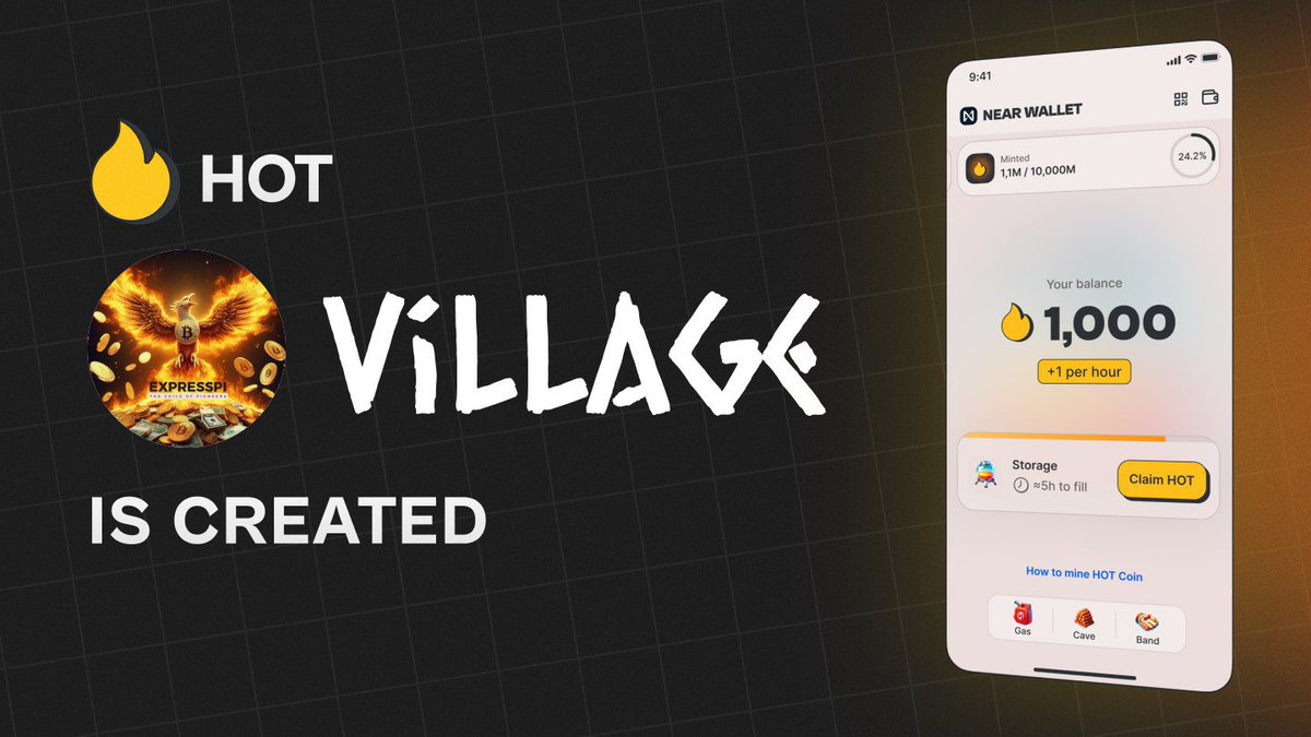 ProjectGabay's tweet photo. Guys join my #Expresspi $HOT village and mine extra 5% HOT in the treasure trove and share it with friends! ❤️🔥
https://t.co/aoxQyY8WPq https://t.co/nq9O3bYDSU