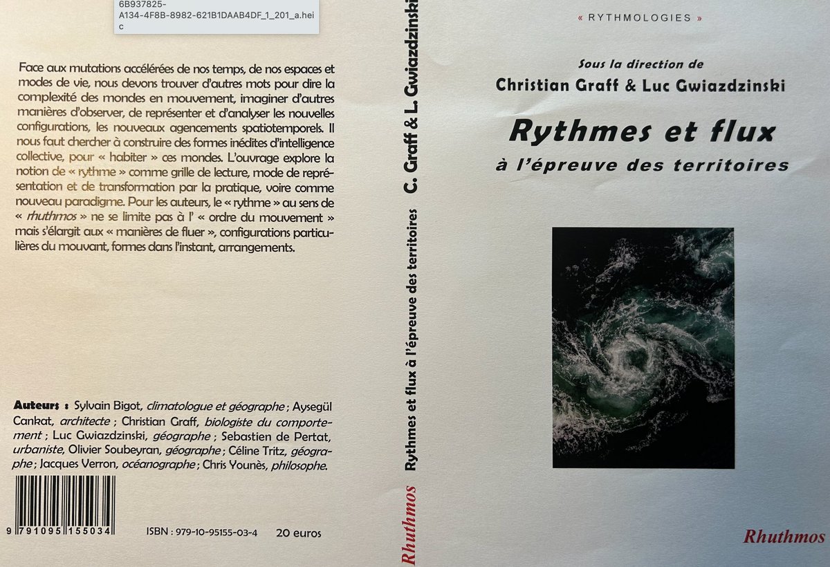 'Rythmes et flux à l’épreuve des territoires' est sorti aux éditions Rhuthmos msh-alpes.fr/actualites/ryt… #temps #chronotopie #rythme #rythmologie @ENSATlse @ENSAPC @ENSALyon @ENSAPC @ofrerot @leblogdelaville @SylvainGrisot @FondationMSH