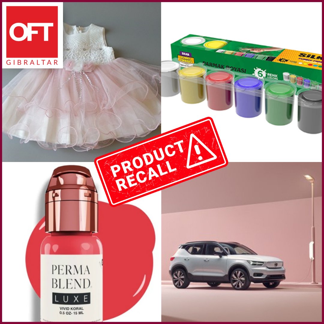 Unsafe Goods ‼ Find out what goods have been found to be unsafe in the UK and the EU this week. If you are in possession of any of these products, contact us: consumer.protection@gibraltar.gov.gi UK: gov.uk/product-safety… EU: ec.europa.eu/safety-gate-al… #Gibraltar #Shopping