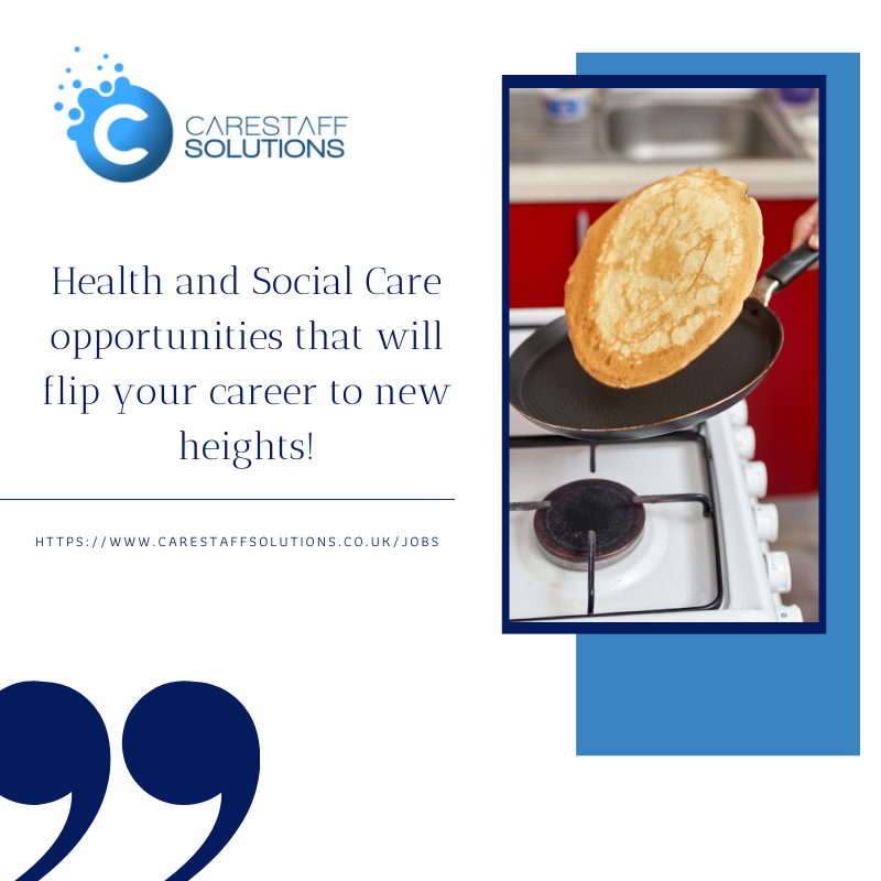 carestaff's tweet photo. Ready to flip your job like the pancakes you'll be flipping today? 🥞 Look no further than Carestaff Solutions!  Check out our flipping great jobs at 🔗 👉 https://t.co/Xo9awe5mr9 🌐 #PancakeDay #FlippingGreatJobs #CarestaffSolutions #Jobs https://t.co/Zz36XOnWGn