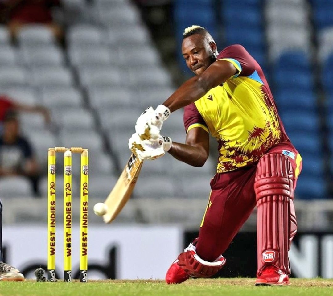 Andre Russell against Adam Zampa in the 19th over 
6,0,4,6,6,6 
Truly a beast 🔥🔥
#AUSvsWI