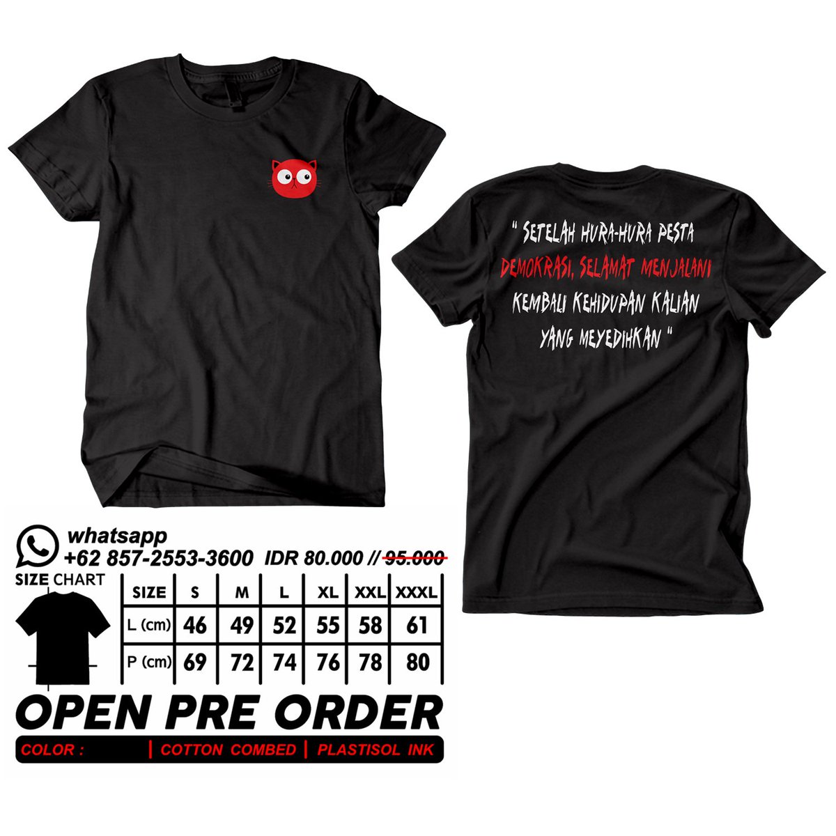 Tidak usah khawatir soal rejeki
_Malaikat itu tidak seperti pejabat
Memotong yang sudah di tentukan..

Monggo GA tambah 4 kaos dari mbak <a href="/_Dauph1ne_/">💦🍀🐬Dauphine🐬🍀💦</a> 
4 orang pemenang..
Pemenang terserah mbk Opin
Bisa pikaw bisa colek
Size ikut sing menang..

_RT wae