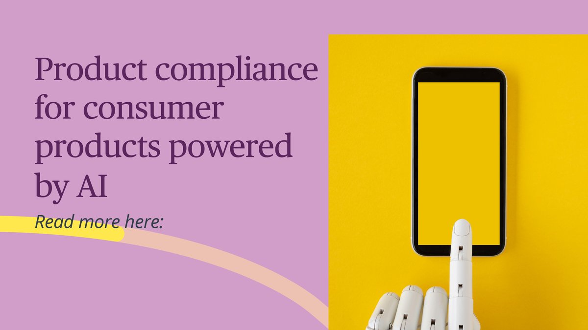 twobirdstech's tweet photo. Stay ahead in the changing regulatory landscape with our latest article that highlights key changes under the EU's General Product Safety Regulation for #AI-powered consumer products. We discuss the new requirements, liability risks, and more: https://t.co/uJlyMNZYnY https://t.co/nhNPkasLZR