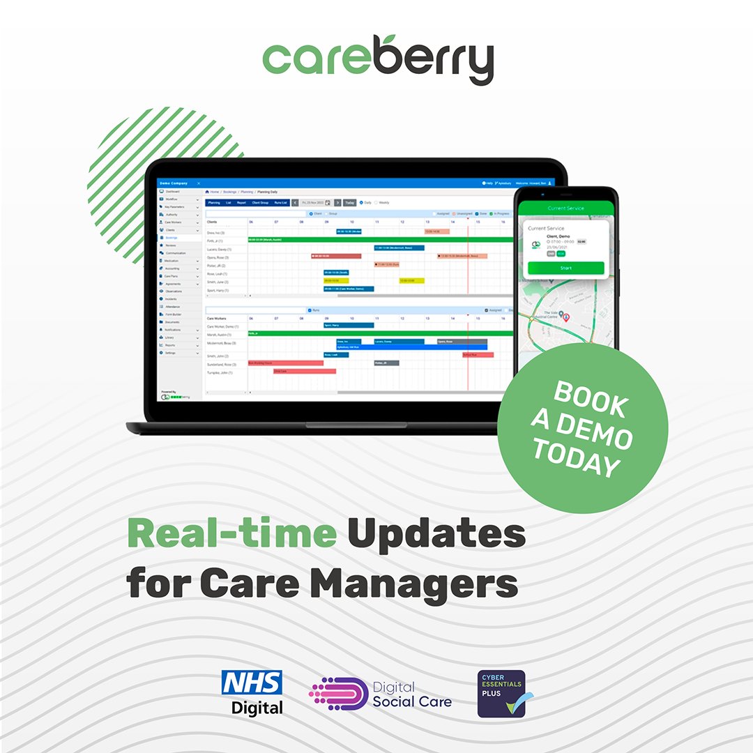 Real-Time Management Updates Stay updated in real-time with Careberry. 🔄 Sign up for a free demo at careberry.com. 📊 Live Data 🔔 Instant Notifications 🌎 Access Anywhere #RealTimeUpdates #CareberryManagement