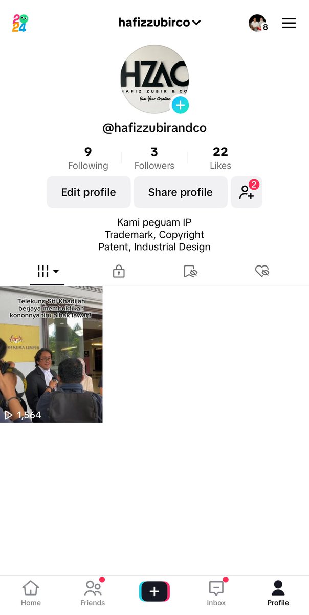 hzaciplaw's tweet photo. Kami dah ada akaun TikTok!
Jemput follow untuk tonton video-video tentang IP/Harta Intelek!
Link TikTok (https://t.co/5cXGI0O3qc)
#OwnYourCreation
#hzac https://t.co/pqfnIC8LeD