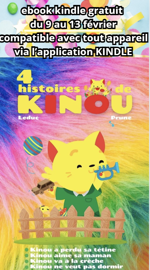benjaminleduc's tweet photo. *** Offre spéciale Dernier jour pour télécharger GRATUITEMENT l'ebook kindle "4 histoires de Kinou" pour vos enfants ! ** 

https://t.co/EA7x2JUmar

Laissez-nous votre avis après votre lecture !

#ebookgratuit #ebookkindle #ebooks #kindlebooks 
#histoireenfant #2ans #3ans #18mois https://t.co/YoJA1eqiJg