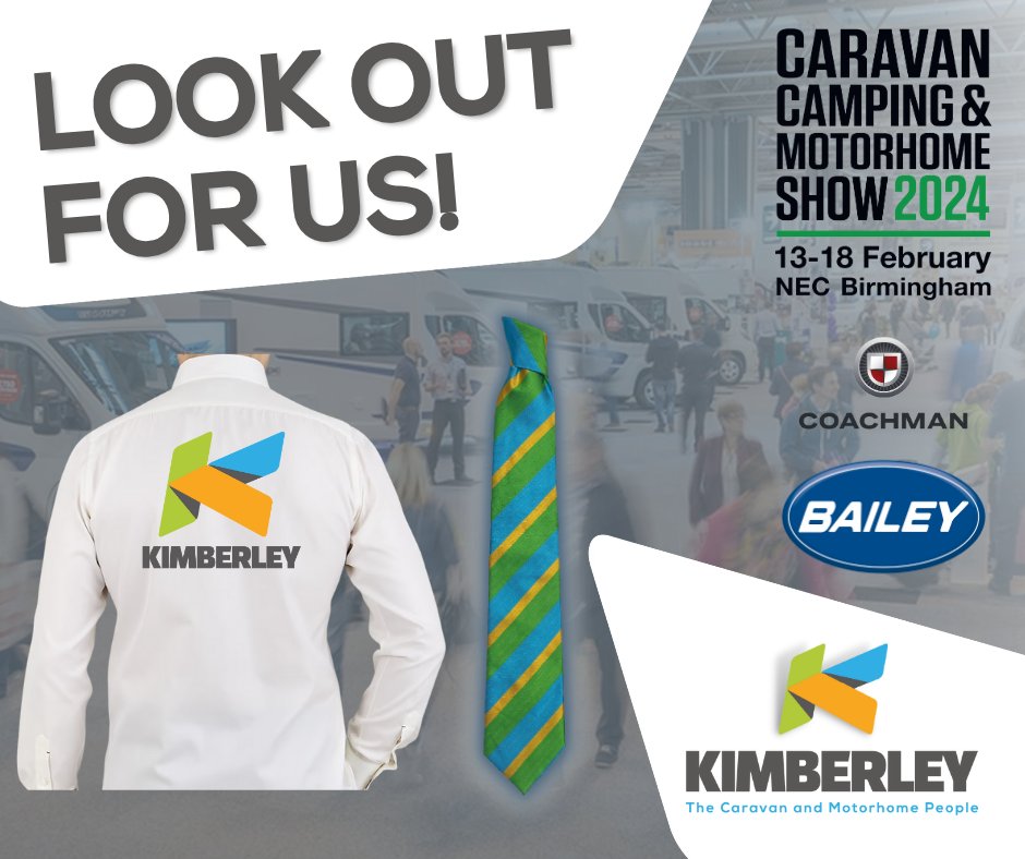 🌟We're At The Caravan, Camping &amp; Motorhome Show!🌟

🚍Come and see us at the NEC on the Bailey and Coachman stands- you can find us by our signature logo and ties💙💛

Come and say hi!

#neccaravanshow #caravanandmotorhomeshow #coachmancaravans  #baileyofbristol