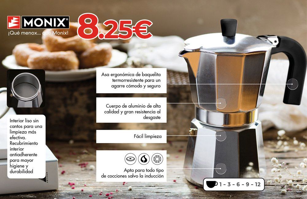 Cafetera Monix Vitro - expres 12T.