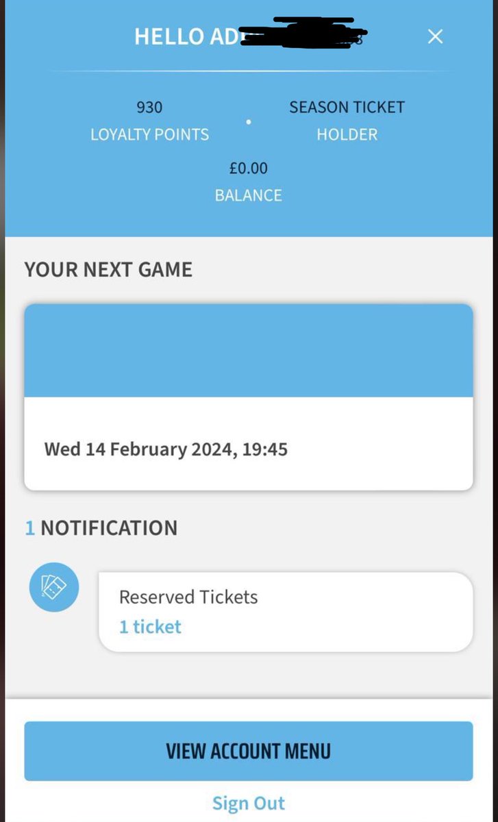 AdeFisher01's tweet photo. @Coventry_City @Coventry_City I’m trying to get tickets for Maidstone for me and my 10-year old, both season ticket holders, but it’s only showing me 1 reserved ticket? When I login to my sons account it won’t let me buy his cos it needs to be with an adult, what do I need to do? Thank you 👍🏼 https://t.co/6fvvQSI3nI
