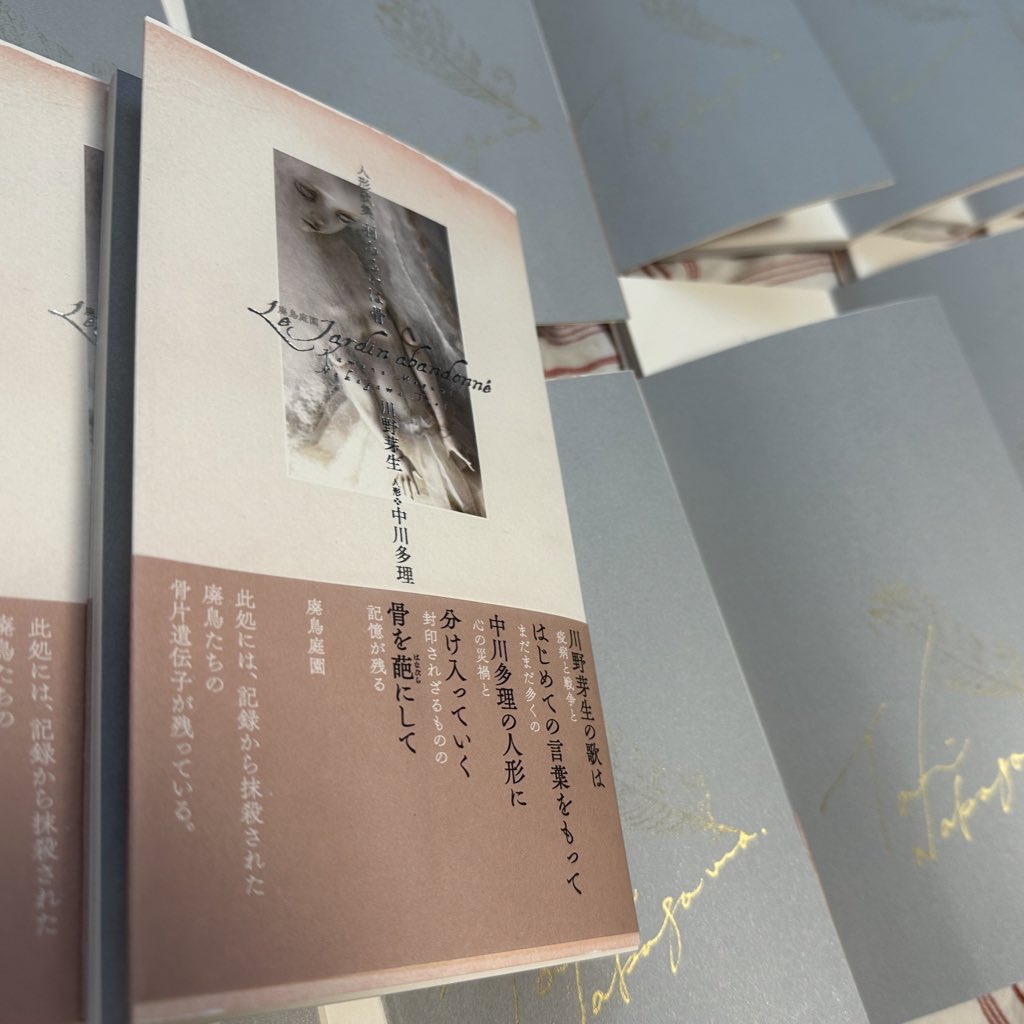 kostnice's tweet photo. 『人形歌集 羽あるいは骨』 川野芽生 中川多理／ダブルサイン入
『人形寫眞文庫 中川多理』／サイン入
御購入ありがとうございました✨

サイン本まだ入荷分ございます🫱
#PASAGE https://t.co/gjyptSKgec https://t.co/RGwStvbepS