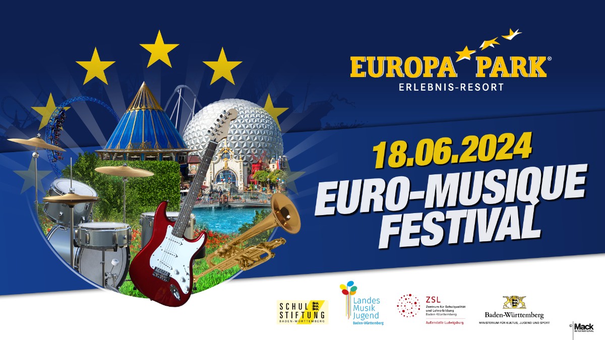 Am 18. Juni 2024 findet wieder das Euro-Musique Festival bei uns im #EuropaPark statt! Hier werden musikalische Freundschaften über die Landesgrenzen hinweg geknüpft! Noch bis zum 10. März können sich Musikgruppen dafür anmelden. 👉 europapark.de/de/events/euro…