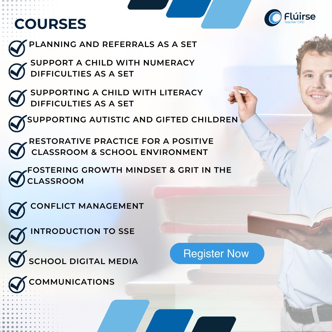 To be a highly efficient Special Education Teacher, you will need a variety of skills across a broad range of disciplines. 

Find out more by visiting our site at teachercpd.net

Call us on 0667129828 

Or reach us by email at courses@fluirse.com