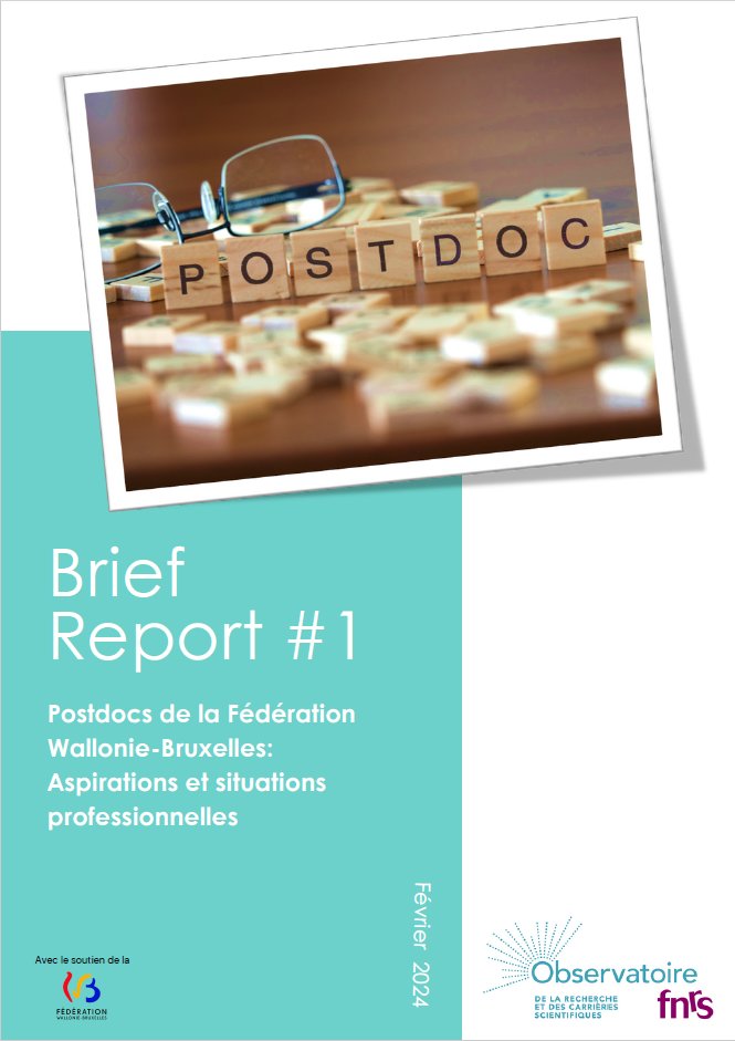 🆕 "Postdocs de la FWB: Aspirations et situations professionnelles"
🔍 Tous les postdocs aspirent-ils et elles à une carrière académique dès le début de leur doctorat? 
Quelle est la durée de leur contrat postdoc? 
Quid de leur salaire?
👉observatoire.frs-fnrs.be/_media/rapport…