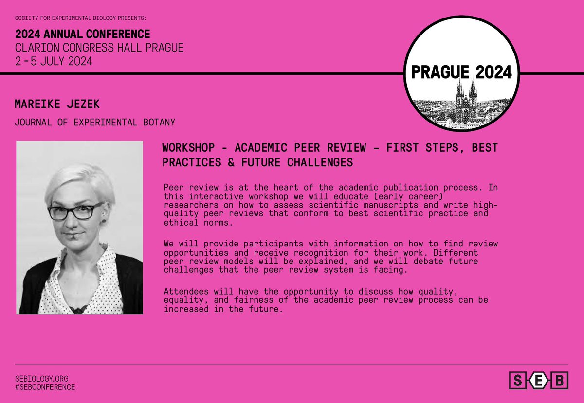 Join Mareike at the #SEBconference in Prague Check out our workshop sessions: sebiology.org/events/seb-con… Submit your abstract: sebiology.org/events/seb-con… Book now: sebiology.org/events/seb-con…