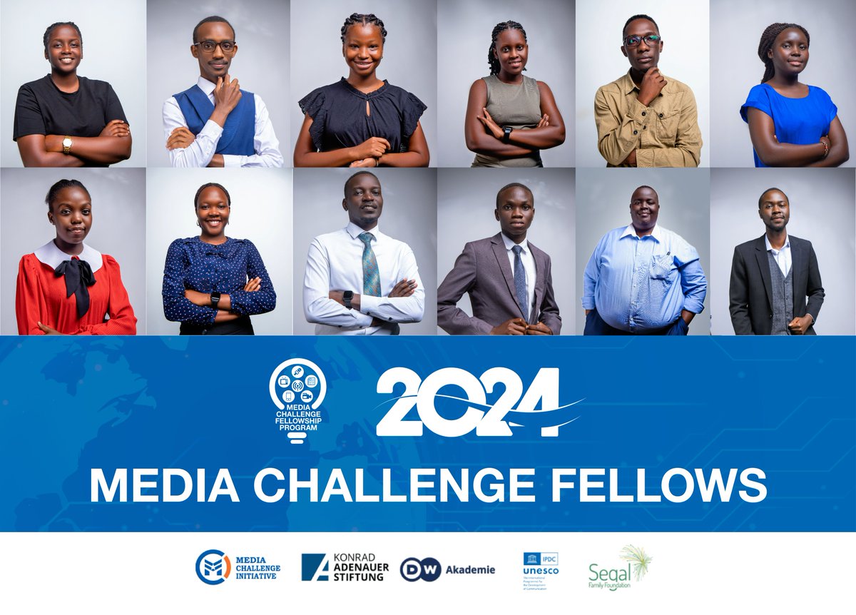 The wait is finally over! Introducing the 2024 Media Challenge Fellows! The Media Challenge Fellowship program is a practical, professional journalistic program that equips young journalists with skills through intensive training and mentorship. #MediaFellowshipUg