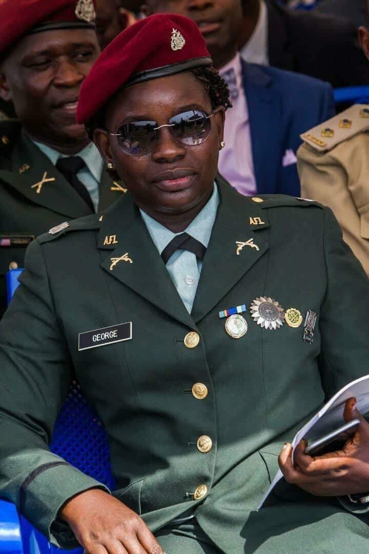 JemiamaTDassen's tweet photo. Congratulations General George I’m very proud of your achievements Big sister 👩 ❤️💙 go and make magic as Liberia first female Defense Minister (Acting) https://t.co/5NVE6lGhmz