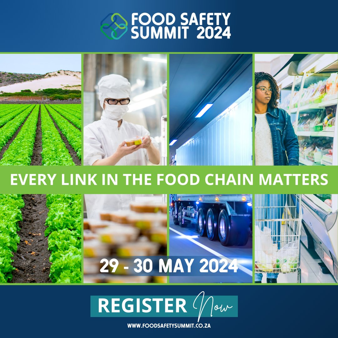 Registration for the Food Safety Summit 2024 on 29 and 30 May is now OPEN! It is being held at the Focus Rooms, Heaton Lane Longlake 20, Modderfontein Lethabong, Sandton. See you there! foodsafetysummit.co.za/shop/