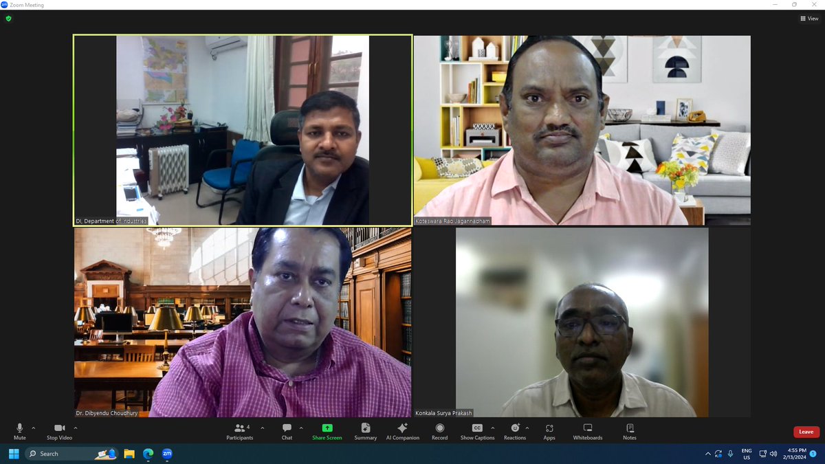 jkrao_koteswar's tweet photo. ni-msme is one of the strategic training partners for Capacity Building for the General Managers, Project Managers and Industry Extension Officials of Department of Industries, Government of Bihar. we have fruitful discussion with Shri Pankaj Dixit, IAS., Director of Industries https://t.co/U1NuQzHA87