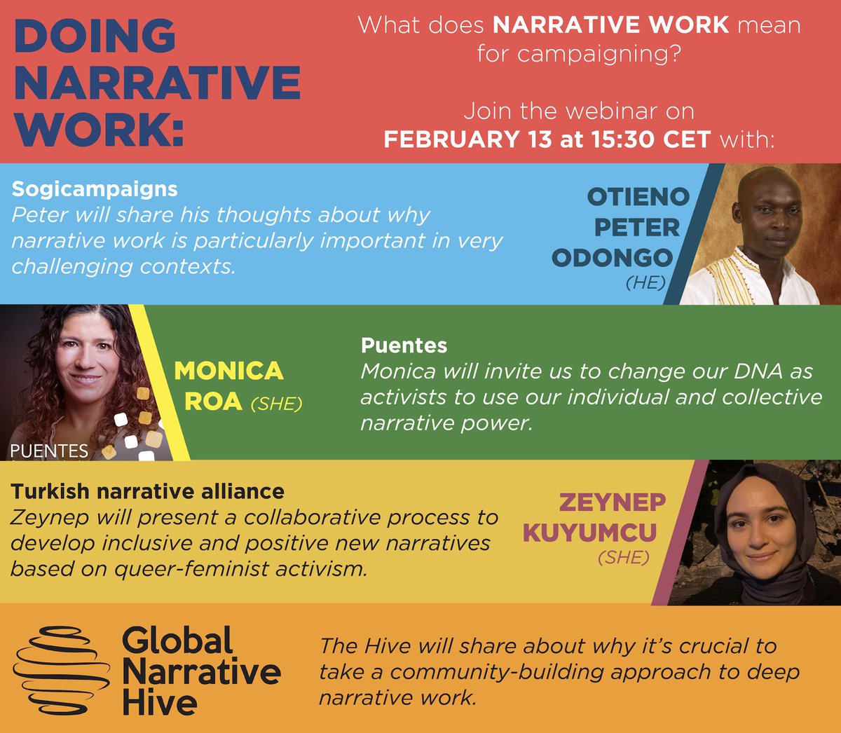 Our expert talk on Narrative work is starting today at 15:30 CET ! You can still register @ forms.gle/PpbX7UXDCBkLLH…