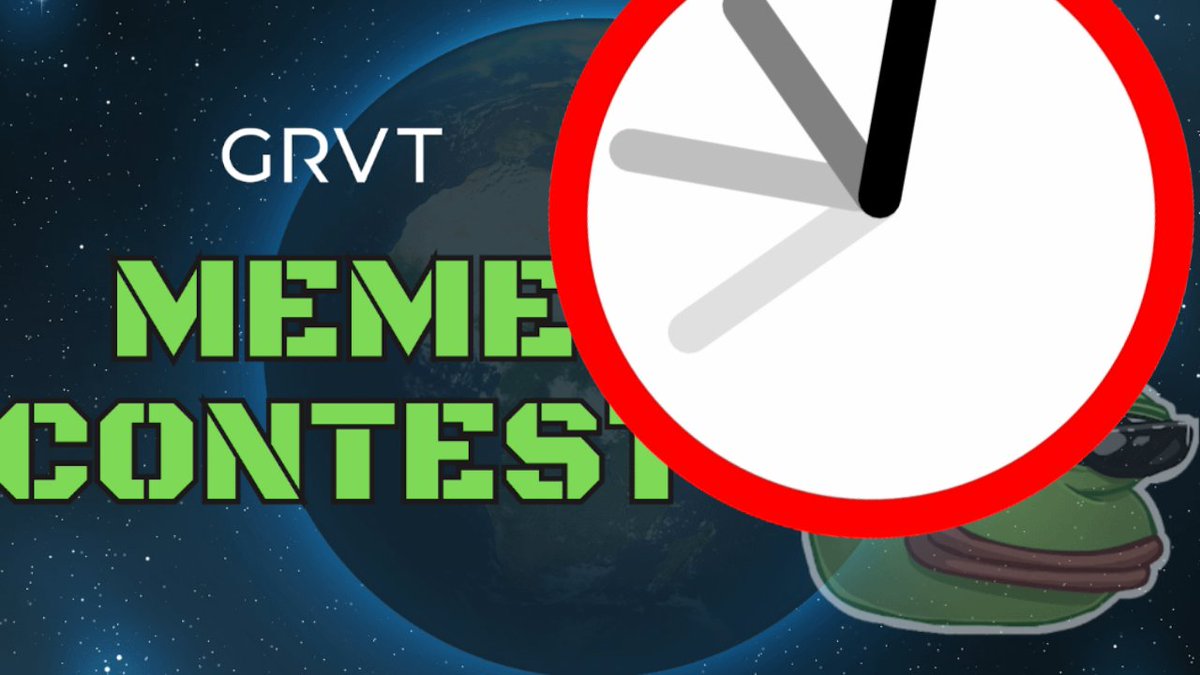grvt_io's tweet photo. 🚨Just 1 DAY left to enter the epic #GRVTMeme Contest.

Over 30 #zkSync raffle tickets are up for grabs. It’s your chance to climb to a ‘Legendary’ tier box 🎁

Keep those memes coming - multiple entries could multiply your 🎟

Tell us in your own words what GRVT means to you 👇 https://t.co/k2obBtrQOl
