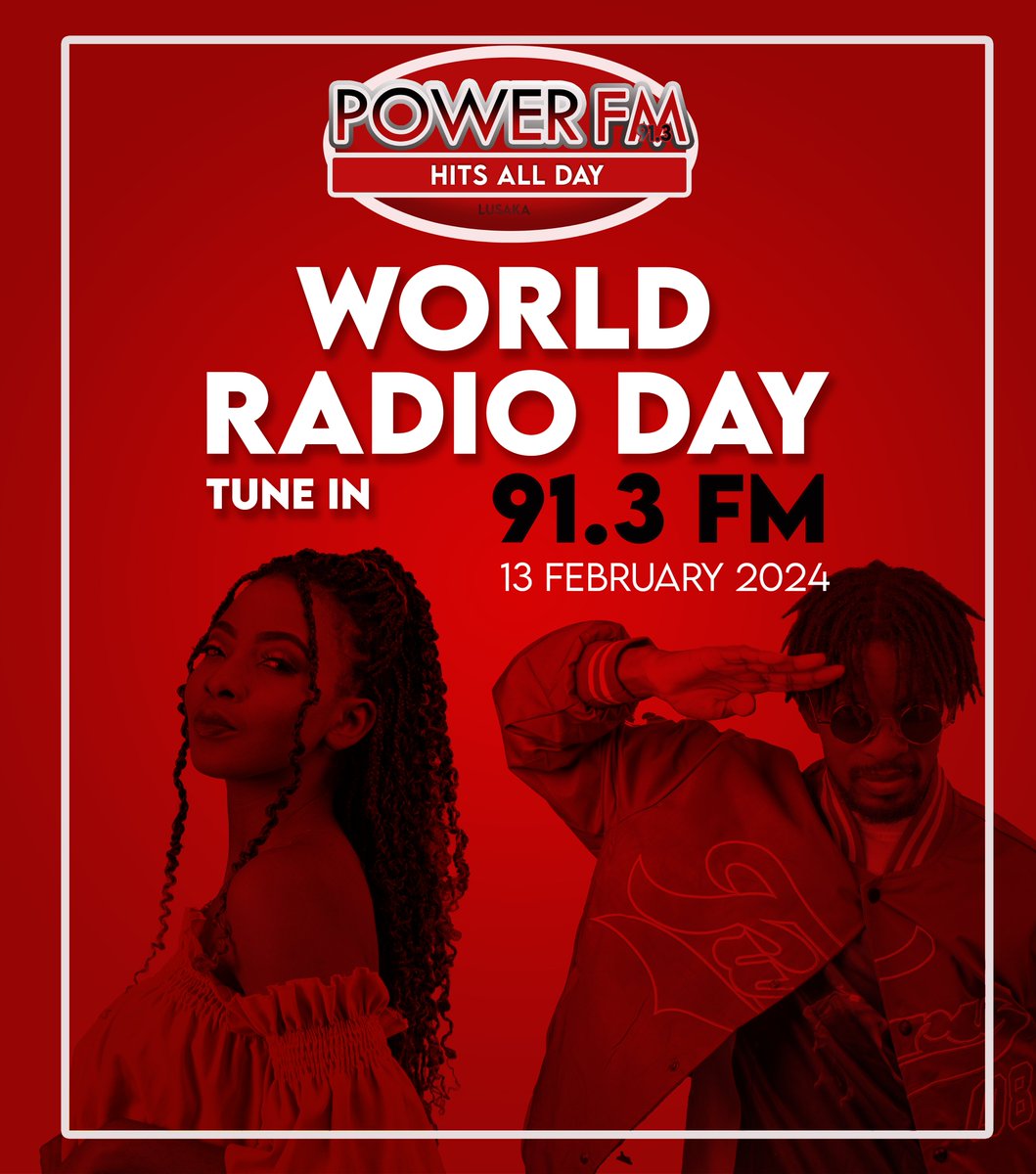 For over a decade, Power FM Zambia has been the heartbeat of Zambia's youth, consistently delivering chart-topping 'Zed na Afro' hits 24/7. Here's to 11 years of resonating power and connection. Happy World Radio Day! #WorldRadioDay2024 #PowerFMZambia #HitsAllDay #100ZedNaAfro
