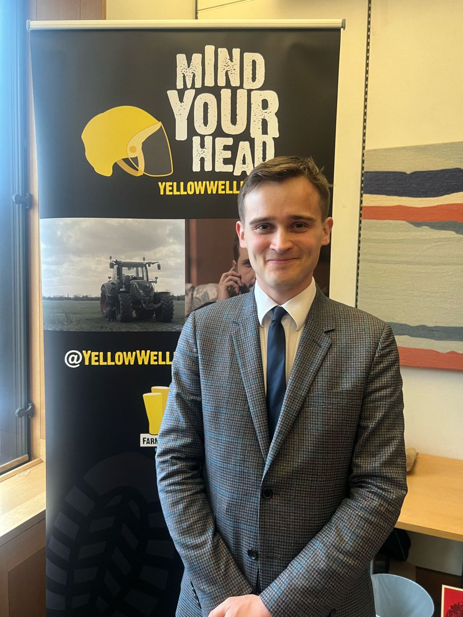 I am proud to support Mind Your Head week in support of farmers’ mental health.

Farmers have been under real pressure in recent years, and poor mental health is one of the biggest challenges facing rural communities.

Thanks @yellowwelliesuk for raising awareness.

#MindYourHead