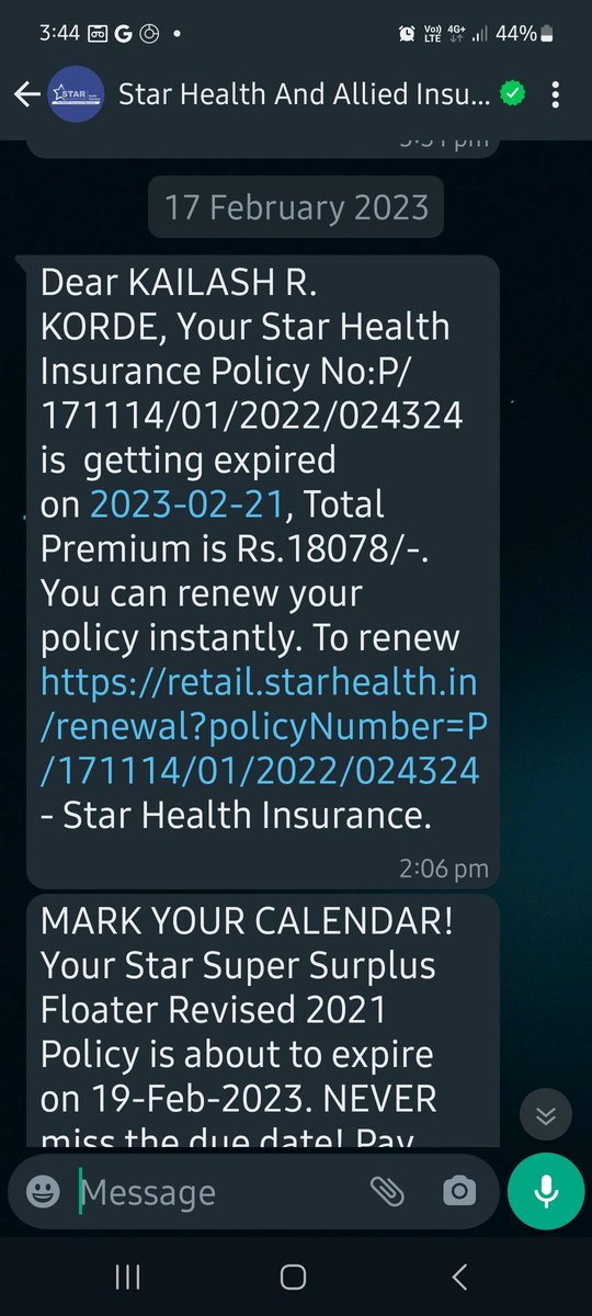 Think 100 times before buying insurance from @StarHealthIns as it abruptly increased policy premium by more than 68 %. When asked what changes made in policy, the company representative asked Google it & cut the call without giving the policy port out details. @IREDALtd