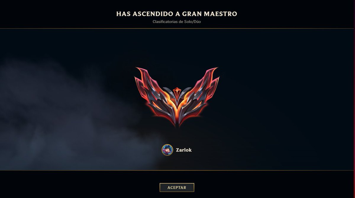 Grandmaster con 16 años✅

Ha costado bastante pero todo tiene su recompensa. Enfrentarme a tantos proplayers me está motivando mucho así que ahora toca seguir💪. 
Próxima parada challenger.