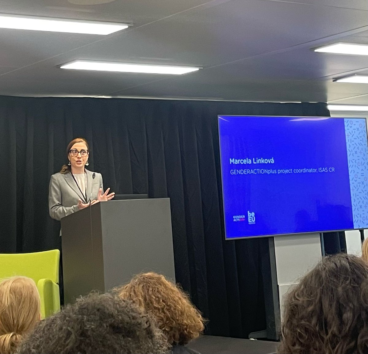 GeorgiaCurea's tweet photo. Currently at @GENDERACTION_EU conference on Gaining Momentum: insightful discussions on enhancing gender-related policies and making them even more comprehensive by addressing intersectionality as well. Looking forward to having a full day of great discussions https://t.co/Z4mcGt4pmk