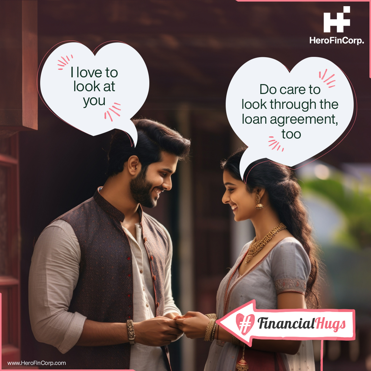 This Valentine's season, present your partner with the invaluable gift of awareness when it comes to your loan agreement.🤗📃

#HeroFinCorp #FinancialHugs #ValentinesSeason #LoanAgreement #FinancialSecurity